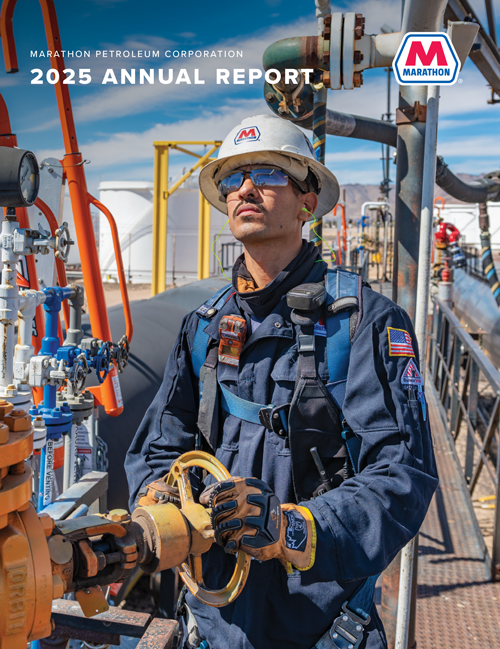 2025 Annual Report & 10K Cover Cover of the 2025 MPC Annual Report & 10K